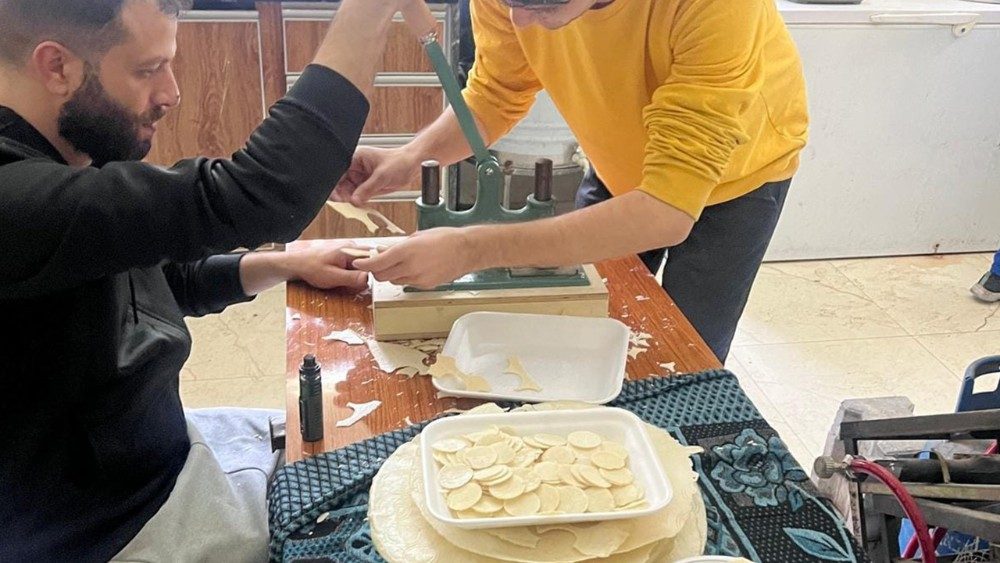 Il laboratorio di ostie a Gaza